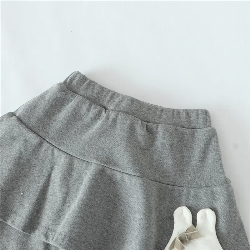Kinderleggings für Babymädchen, Niedliche Spitzen-Prinzessinnen-Leggings mit Rock, Frühling Herbst Einfarbige Baumwoll-Kinderhosen – Detail 37