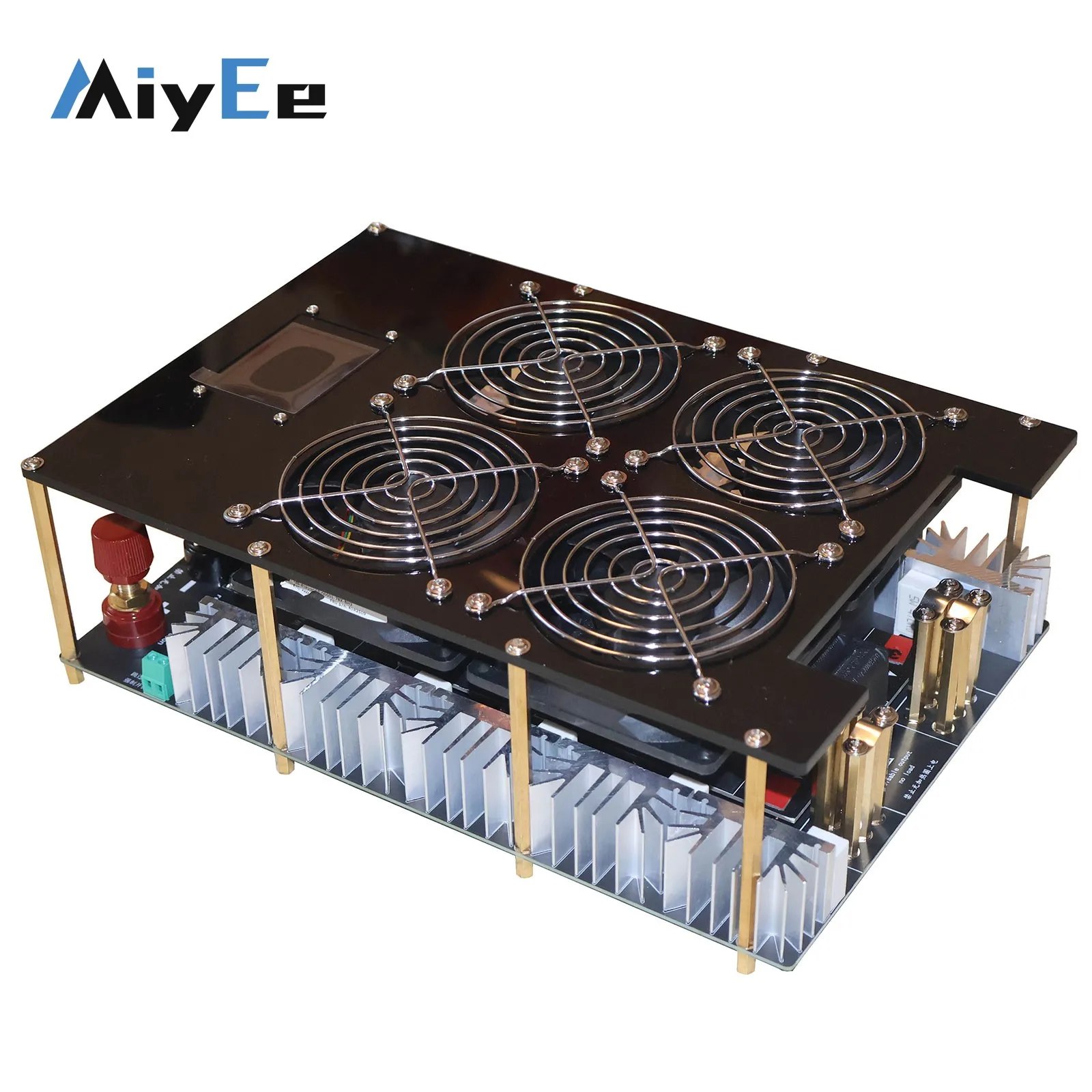 طقم سخان حثي 5000 وات مع مضخة مياه لملف تسخين اللوحة الرئيسية ذات 4 مراوح وإمدادات طاقة 12 فولت 2 أمبير