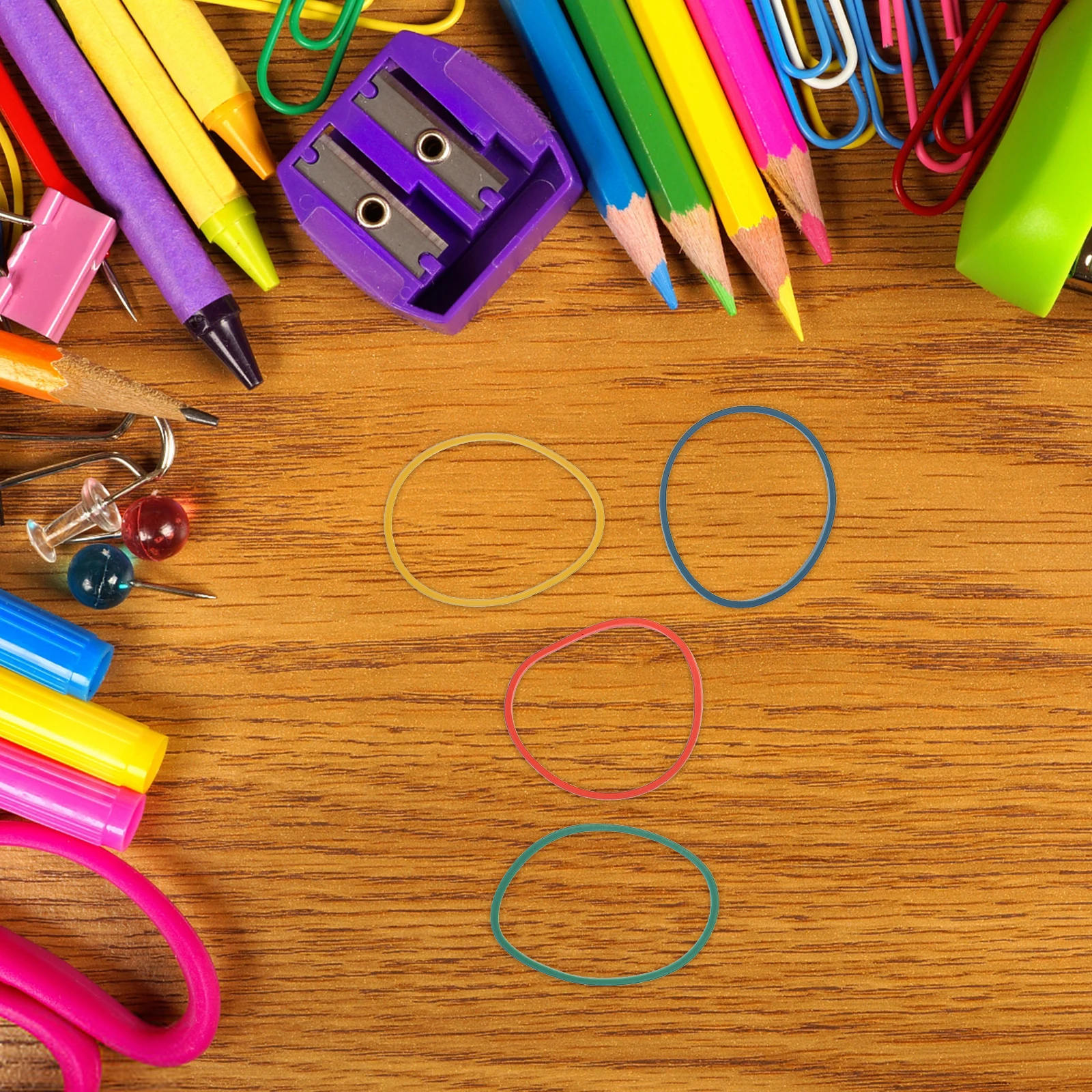 

2 Boxes Colorful Rubber Bands Multi-Function Elastic Rings Home Office School Binding Portable Household