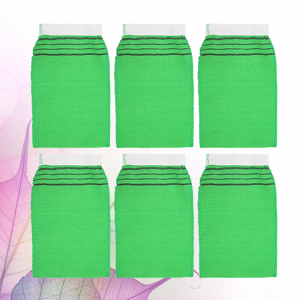 

10 шт., банные перчатки, материал премиум-класса, мягкое, удобное, отшелушивающее средство для удаления омертвевшей кожи, для путешествий, для домашнего использования, зеленое банное полотенце