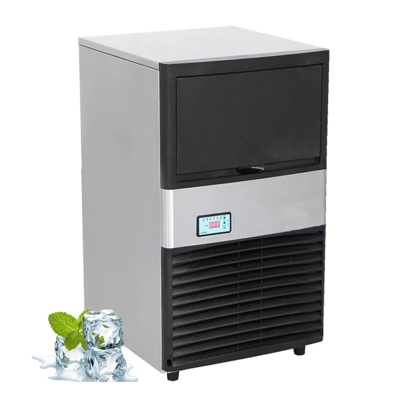 Ice Block Making Machine 30kg Home Commercial Automatic Countertop Ice Cube Maker Machine for Business Food Beverage Coffee
