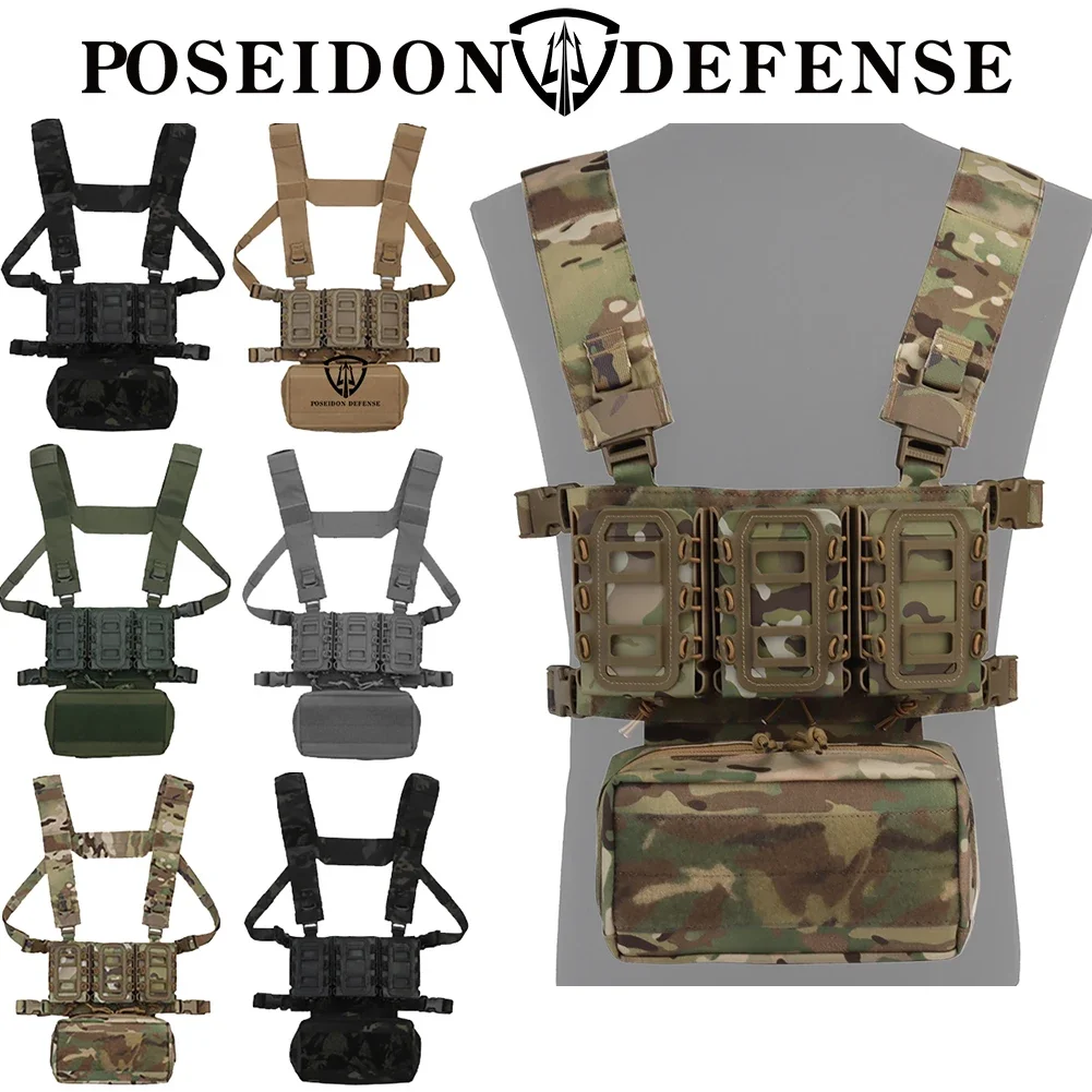 

APPAREL Gear Laser Cut Chestboard Chest With AR AK 5.56 7.62 Triple Magazine Mag Pouch Medical Emergency IFAK Tool Bag