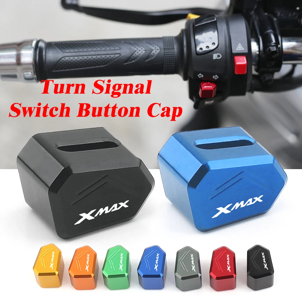 Para yamaha xmax 300 X-MAX 300 xmax 250 125 400 botão interruptor iniciar sinal de volta interruptor tampa capa alumínio cnc acessórios