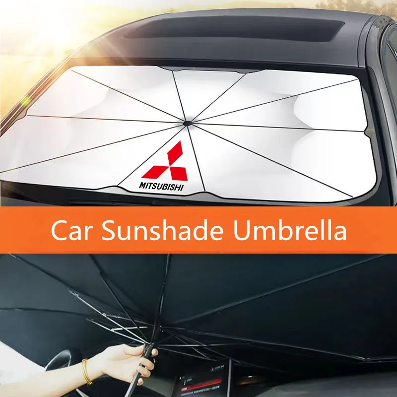

Car Windshield Sun Shade Foldable for UV Ray Block & Sun Heat for Mitsubishi Lancer ASX Outlander Pajero Evolution Accessories