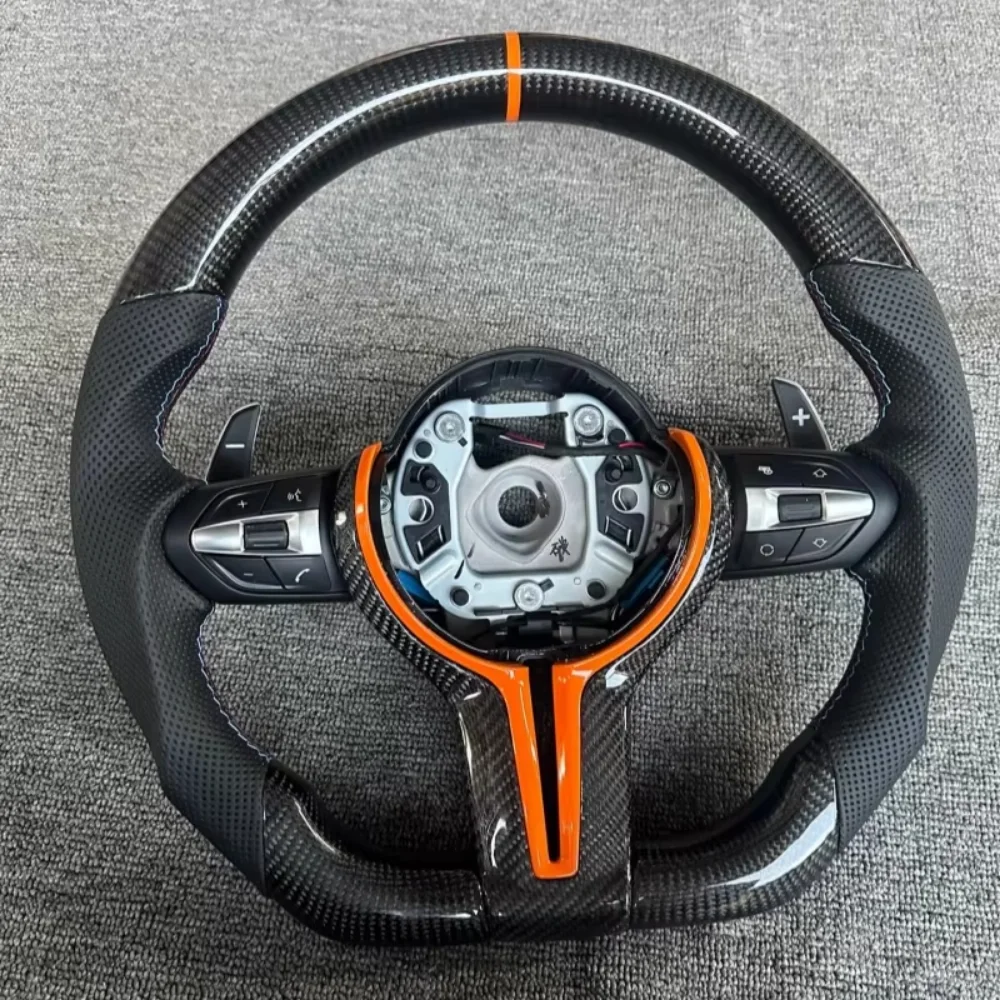 

Assembly Car Steering Wheel F11 F30 F31 F34 F32 F33 F36 F20 F21 F22 F23 M3 M6 Steering Wheel Carbon Fiber Leather For BMW F10