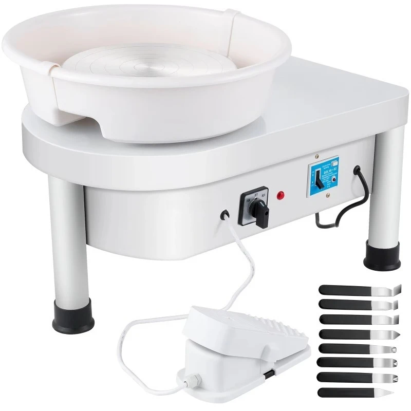 25cm Pottery Wheel 280w Electric Pottery Wheel Ceramic Machine Work Clay Art Craft Diy