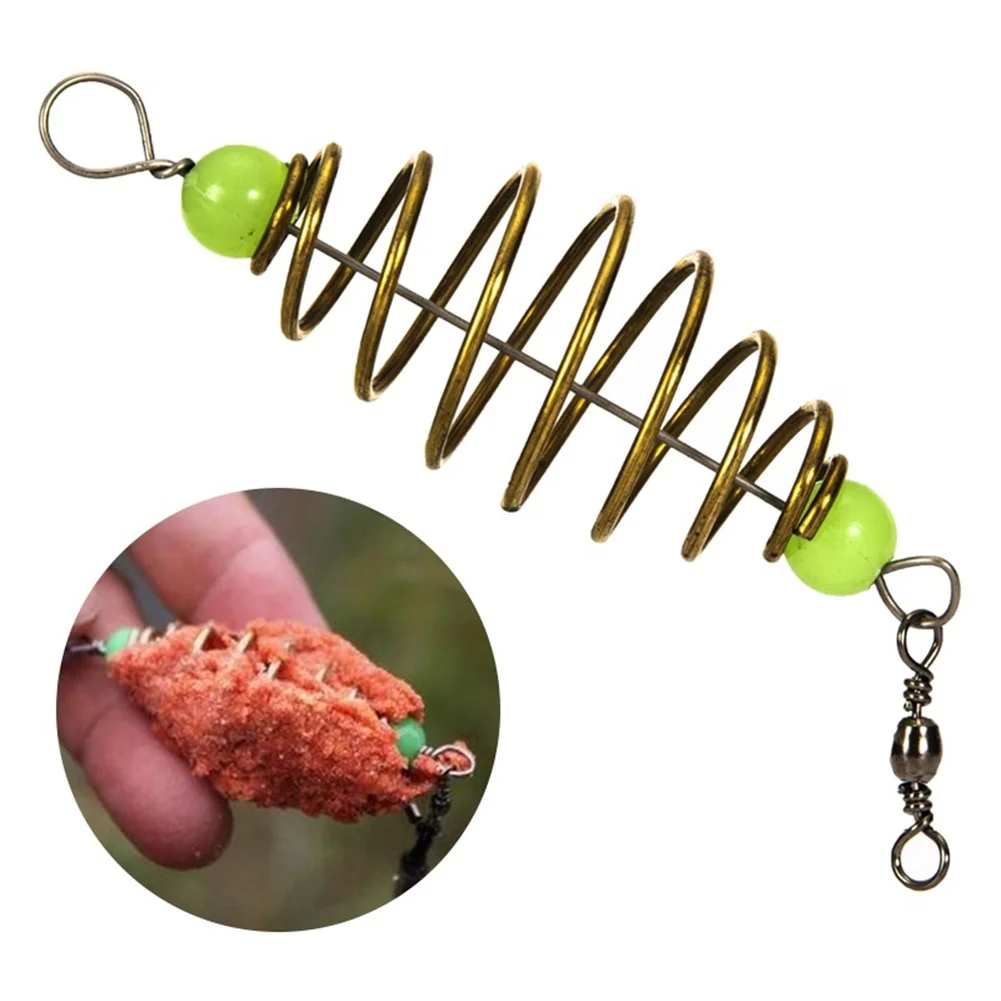 10Pcs/Pack  Bait  Feeder    Spring For Carp Fishing Freshwater Saltwater Fishing Fishing Rig Bait Feeder Cages