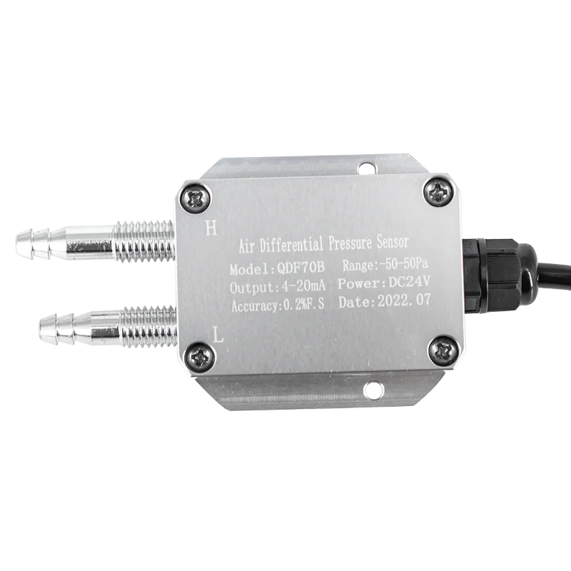 Sensor de Pressão Diferencial do Vento do ar Transmissor 100pa 120ma Output 10kpa10kpa