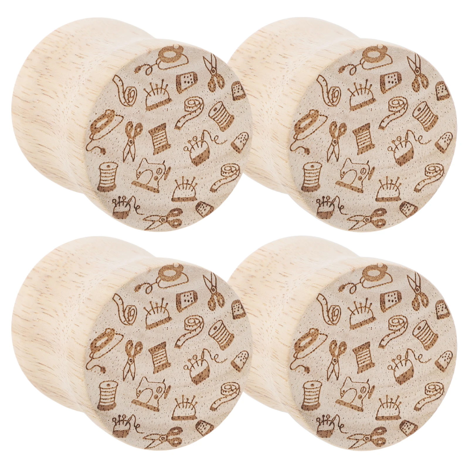 

4 Pcs Sewing Paperweight Fabric Weights for Pattern Cutting Pressure Ruler Wood Quilting Tools Dressmaking NotionAccessory