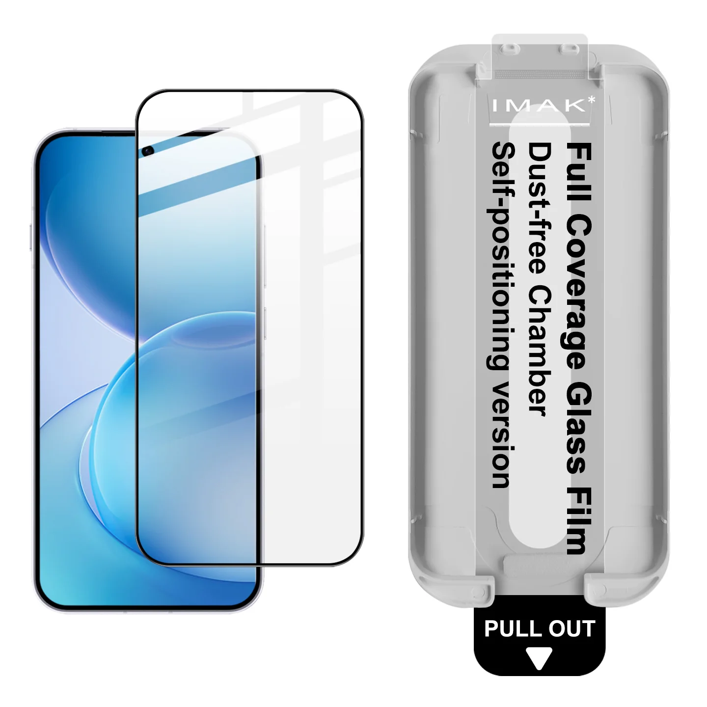 Tempered Glass For OPPO Reno16 Pro 5G Dust-free Chamber Locator Film IMAK FM0006