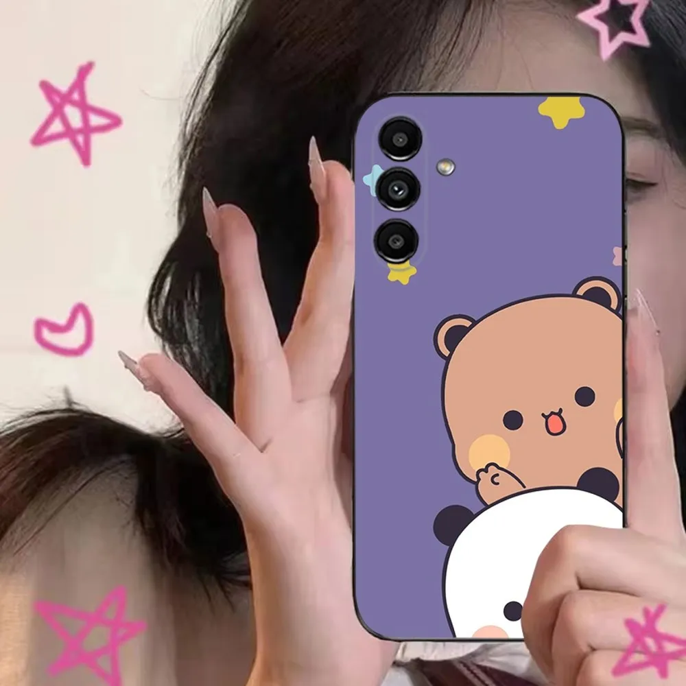 Cute Cartoon BUBU D-DUDU Phone Case For Samsung S24,S21,S22,S23,S30,Ultra,S20,Plus,Fe,Lite,Note,10,9,5G Black Soft Cover