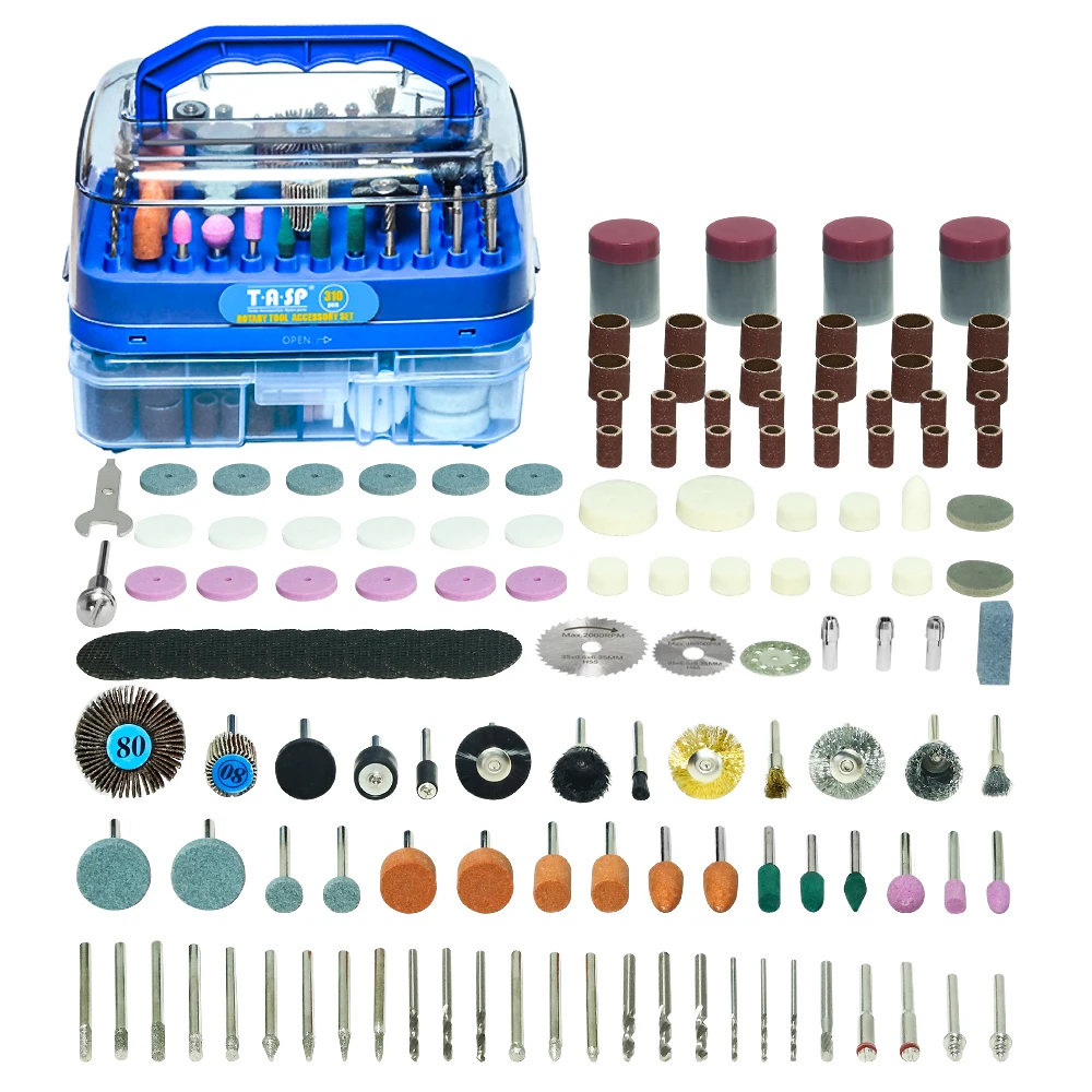 310pcs Mini Drill Accessories Kit Abrasive Rotary Tool Accesorios Bits Blades Discs Set for Dremel Sanding Cutting Grinding