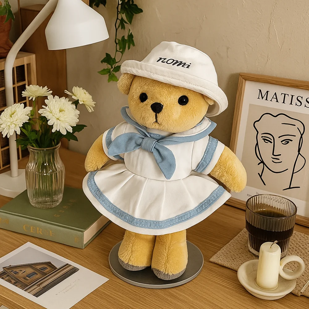 

Mini Bow Bow Doll Clothes Cotton Plaid Doll Dress Cute Exquisite Mini Doll Skirt Gift Giving