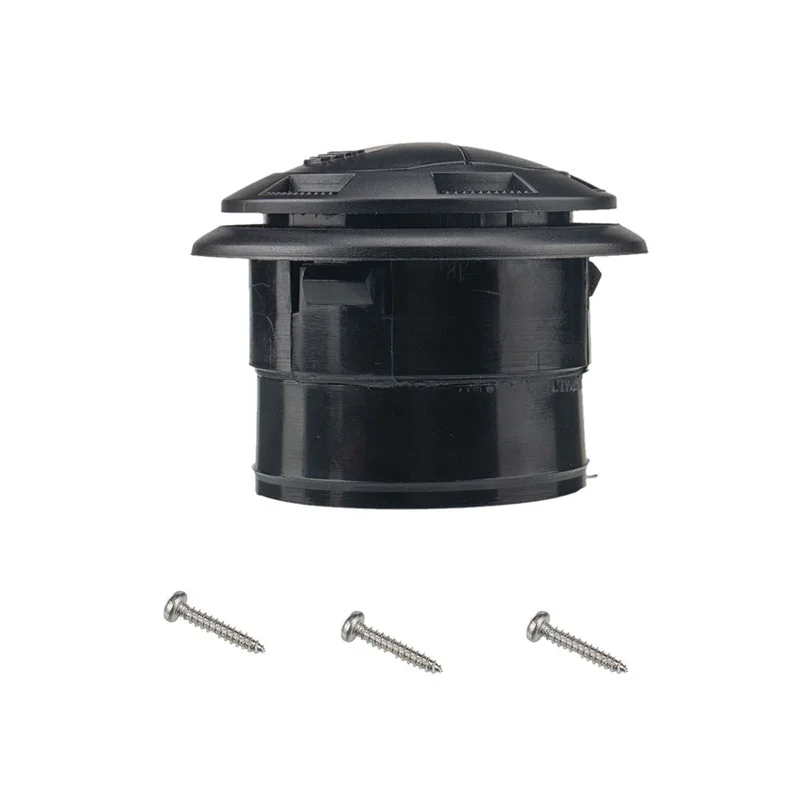 75mm Car Vent Dashboard A/C Air Conditioning Vent Deflector Universal Knob Type Rotation Air Outlet Vent for Camper Caravan