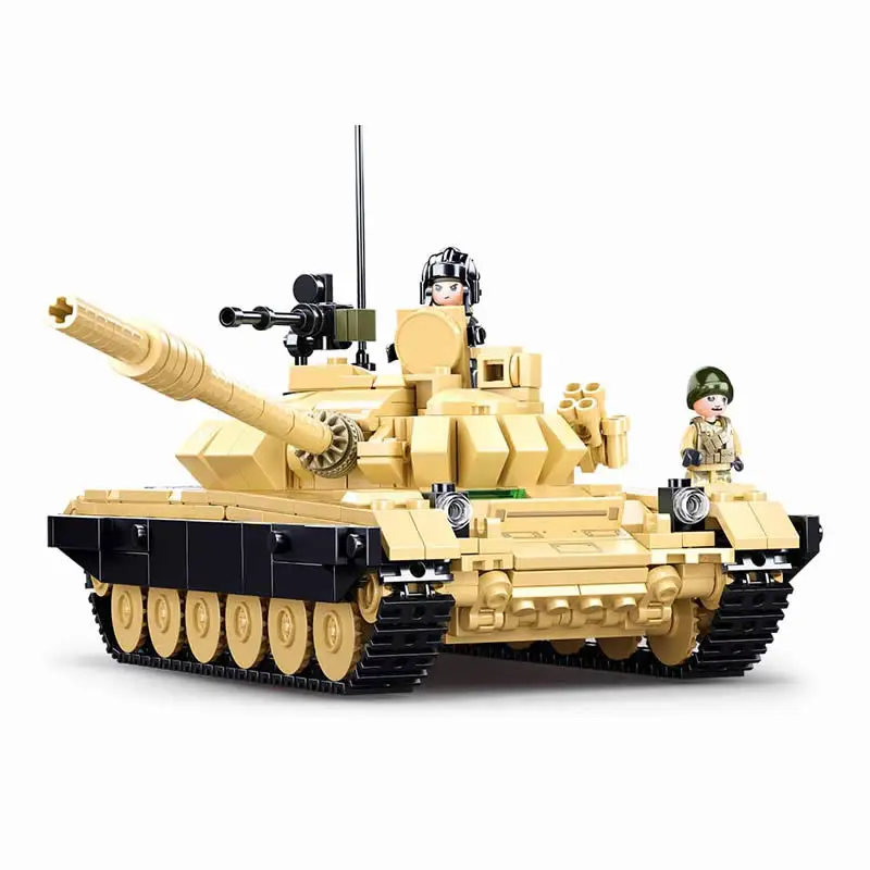 WW2 Military 770 PCS ARMY T-72B3 Dual Variable Main Battle Tank MBT Building Blocks Soldiers Army Weapon DIY Bricks Kids Toys