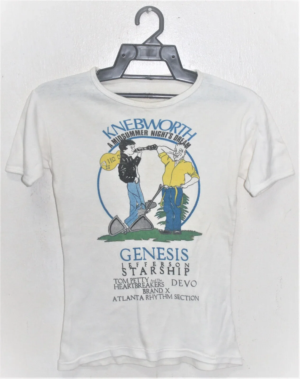 KNEBWORTH SHOW GENESIS JEFFERSON STARSHIP DEVO TOUR T shirt Full Size S-5XL