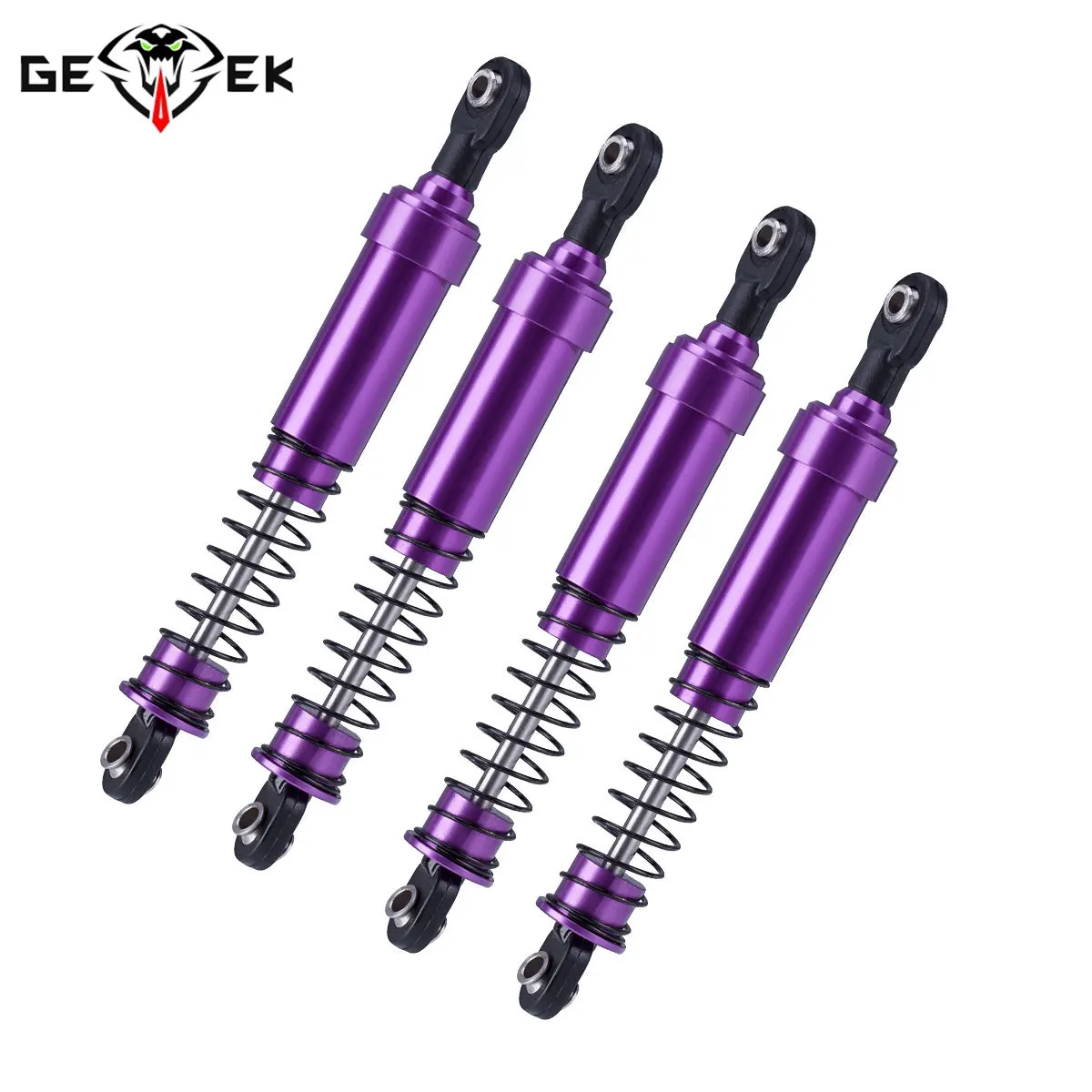 4pcs Aluminum Big Bore Shocks for 1/10 RC Crawler LCG Chassis Gspeed V3 Element Enduro SCX10 TRX4 Gamde R1 Comp Builds DIY