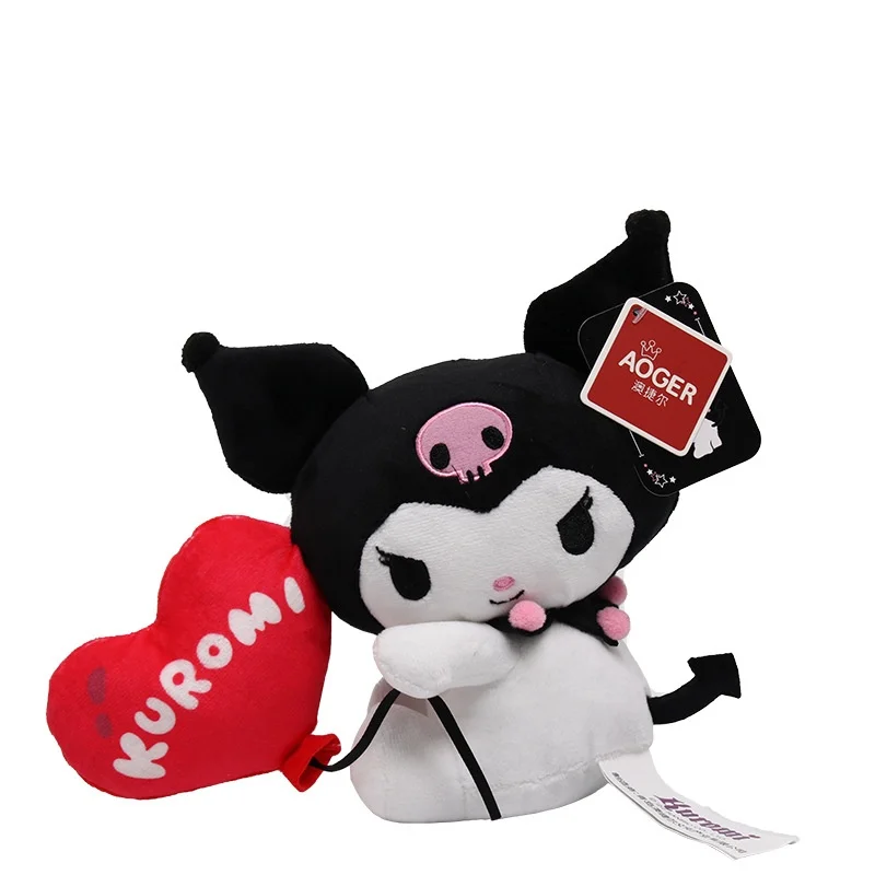 

Sanrio милый парк Kuromi, плюшевые игрушки для девочек, милая Женская декоративная мультяшная Мягкая кукла, праздничный подарок на день рождения, игрушка