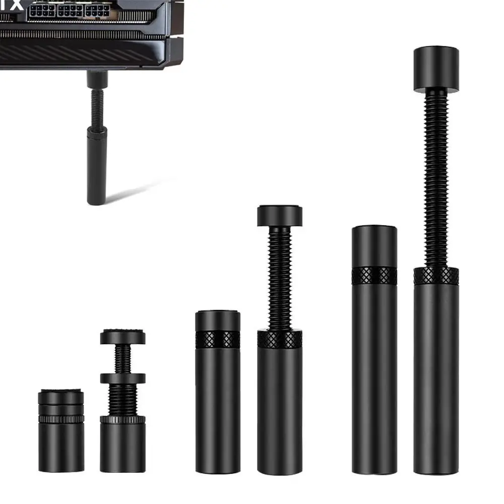 New Aluminum GPU Holder Vertical Black Silver Magnetic Bracket 27-120mm Video Card Holder