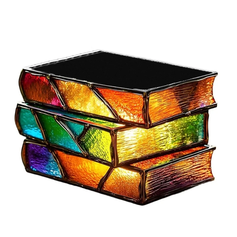 

Novelty Stacked Book Flower Pot Succulents Planter Writer Reader Gift