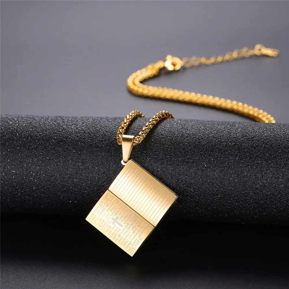 

Fashion Stainless Steel Religious Cross Pendants Necklaces for Men Women Christian Amulet Accessaries Necklace Hot Sale Gifts