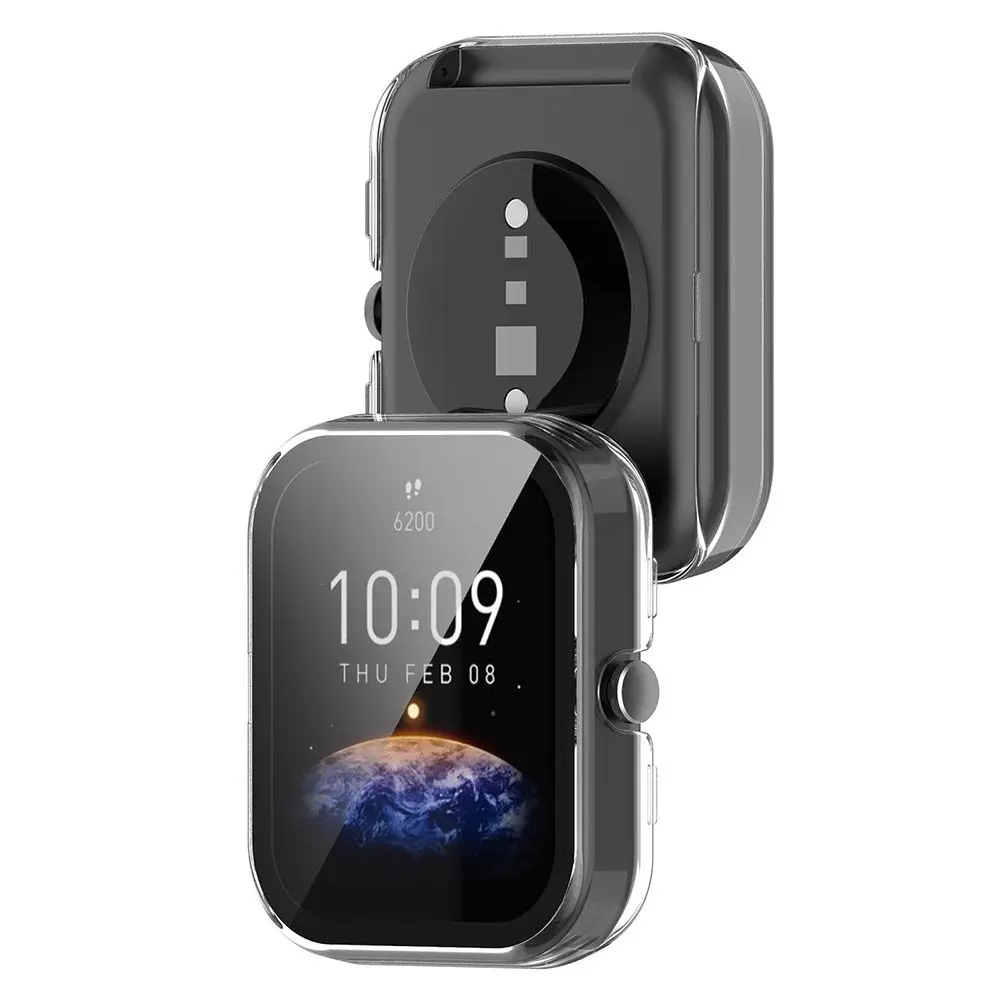 New Protective Full Coverage PC Shell Case Tempered Cover Screen Protector For Amazfit Bip 3/3Pro