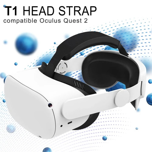 Compatible con la correa Quest 2 Elite para un soporte y comodidad mejoradas en VR, para Meta Quest 2 Comfort Head Strap Accesorios Blanco
