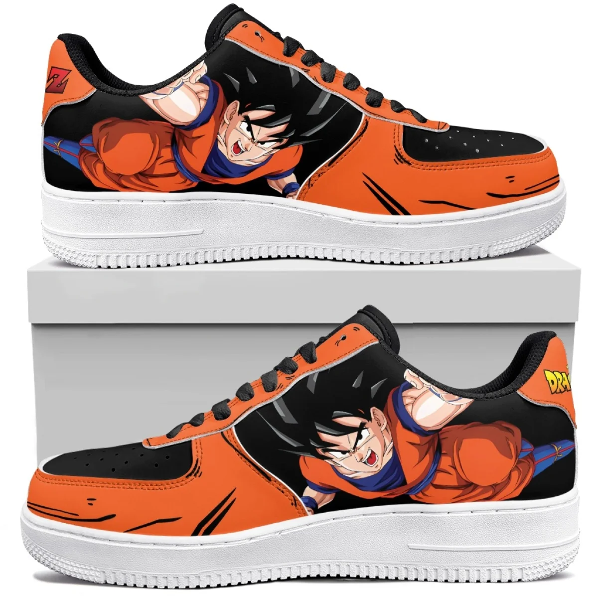 

Dragon Ball Z Son Goku Anime Print Low Top Sneakers Unisex Casual Street Shoes Fashion Anime Basketball Cosplay Daily Footwear