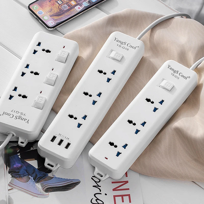WiFi Smart Plug Universal EU UK US Multi Socket Overload Protection Timing Function For Household Office Desk Student Dorm