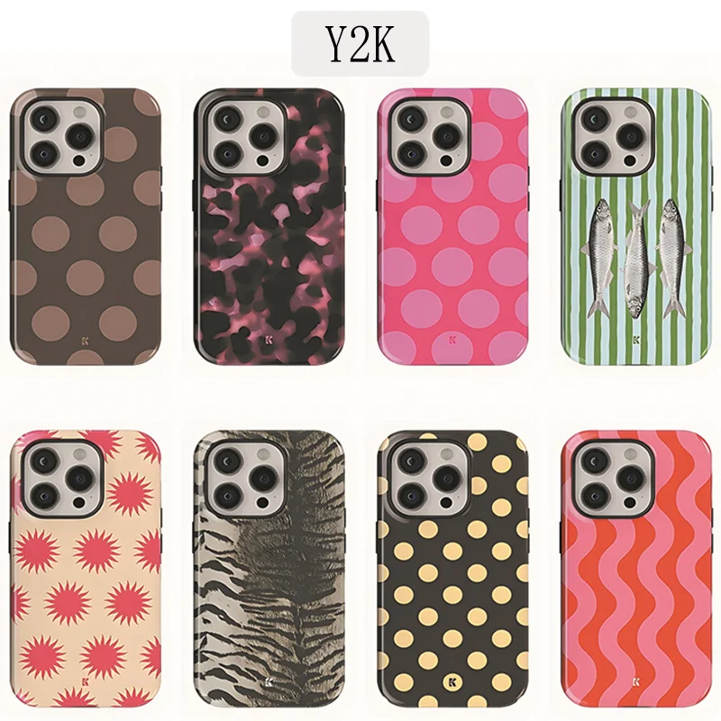 Luxury Y2K Striped Ribbonfish Phone Case for iPhone 17 16e 1