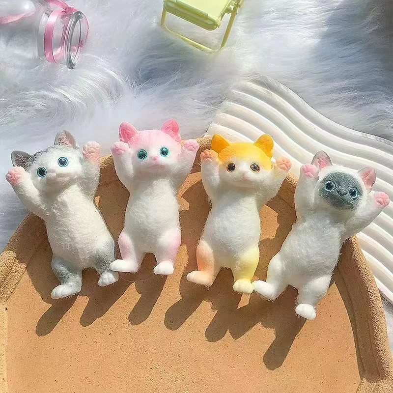 New Products Simulated Cat Pinching Stress Relieving Toys Diy Creative Gifts Cute Ornaments As Holiday Surprises For Friend