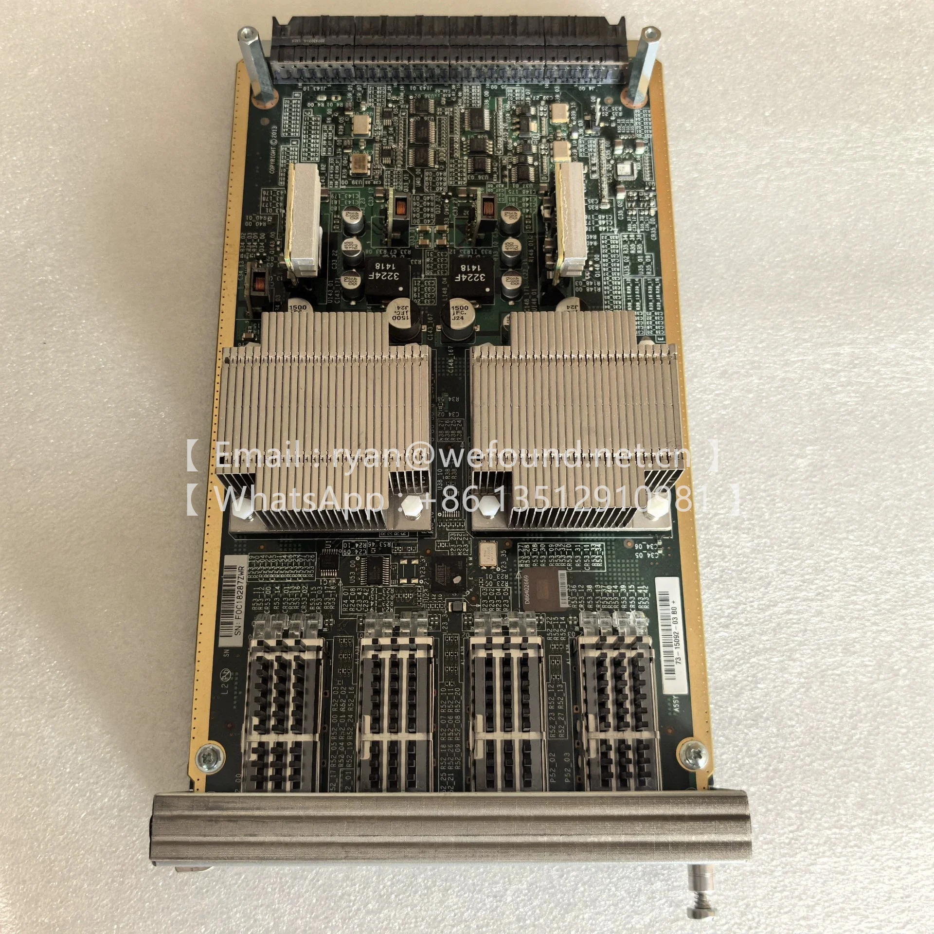Karta sieciowa N55-M4Q z 4 portami 10 Gigabit i 40-portowym interfejsem optycznym jest odpowiednia dla przełączników N5K-5548/5596UP.