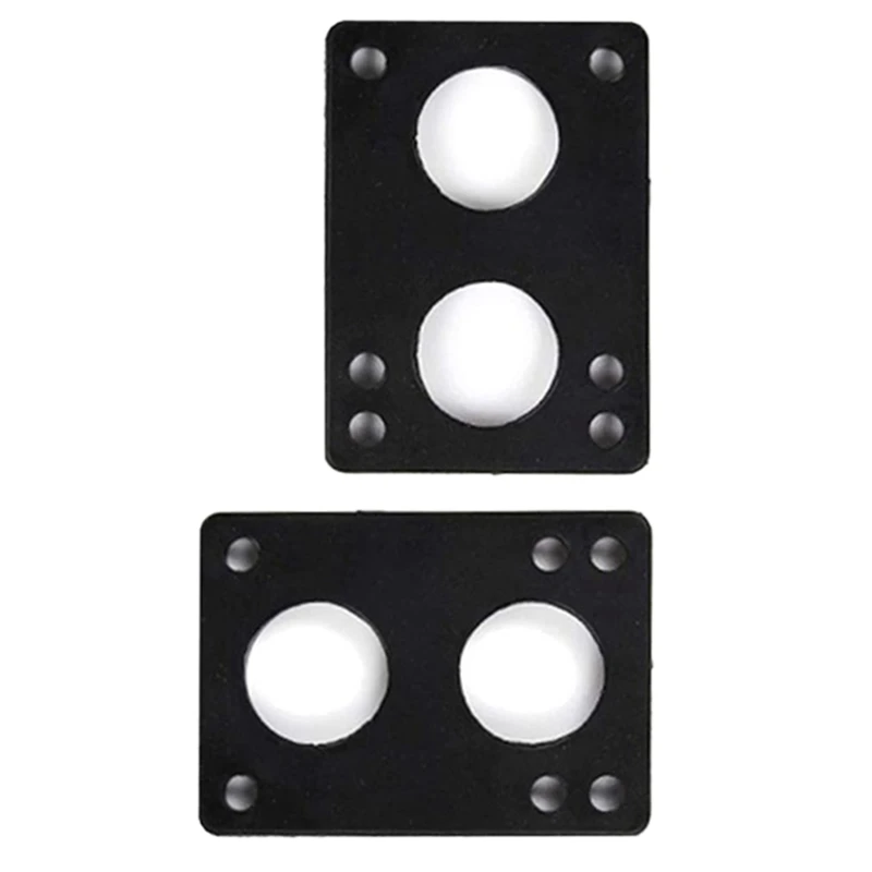 10 Pcs Skateboard Risers Shock Absorber Pads For Longboard Skateboard, Reduce Impact And Add Height,10Mm,Black