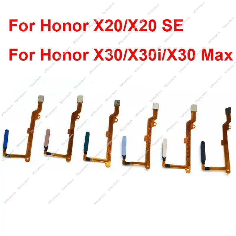 Power Fingerprint Sensor Flex Cable For Huawei Honor X20 X20Se X30 X30 Max X30i Home Key FingerPrint Sensor Flex Ribbon