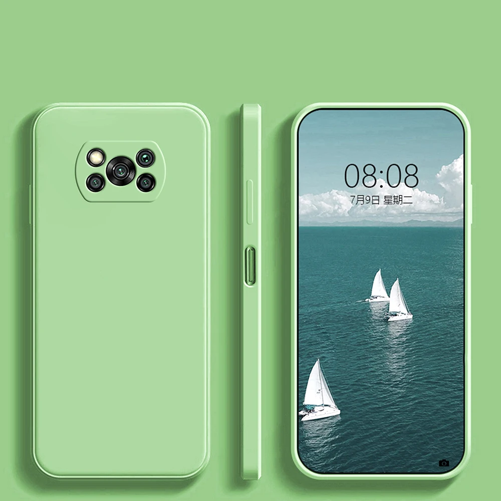 Luxus Original Flüssigkeit Silikon Telefon Fall Für Xiaomi Poco X3X3 Pro NFC X3Pro Pocox3 Pro Weiche Fällen für Poco x3 Pro Zurück Abdeckung – Detail 8