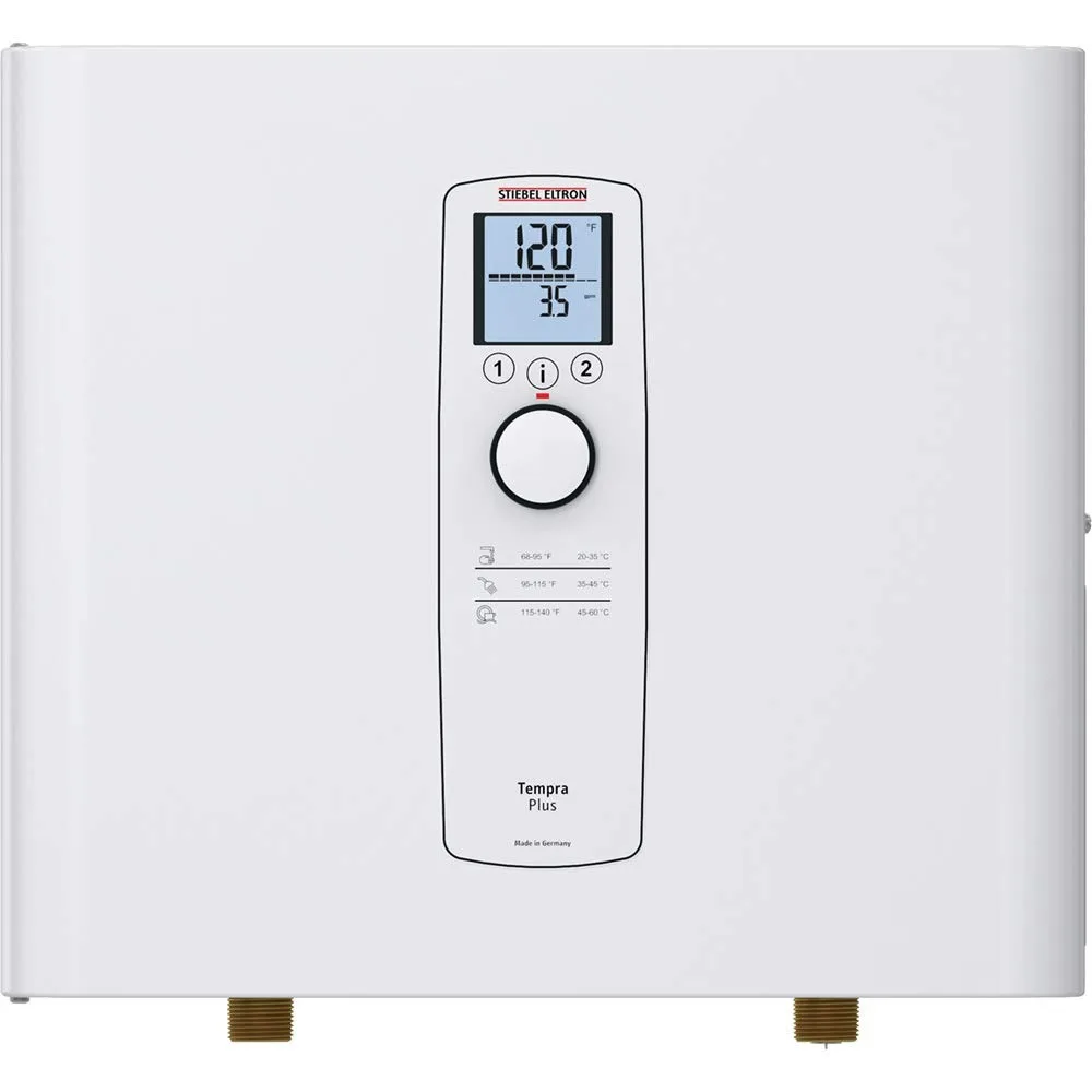 

Stiebel Eltron Tankless Water Heater - Tempra 12 Trend – Electric, On Demand Hot Water, Eco, White