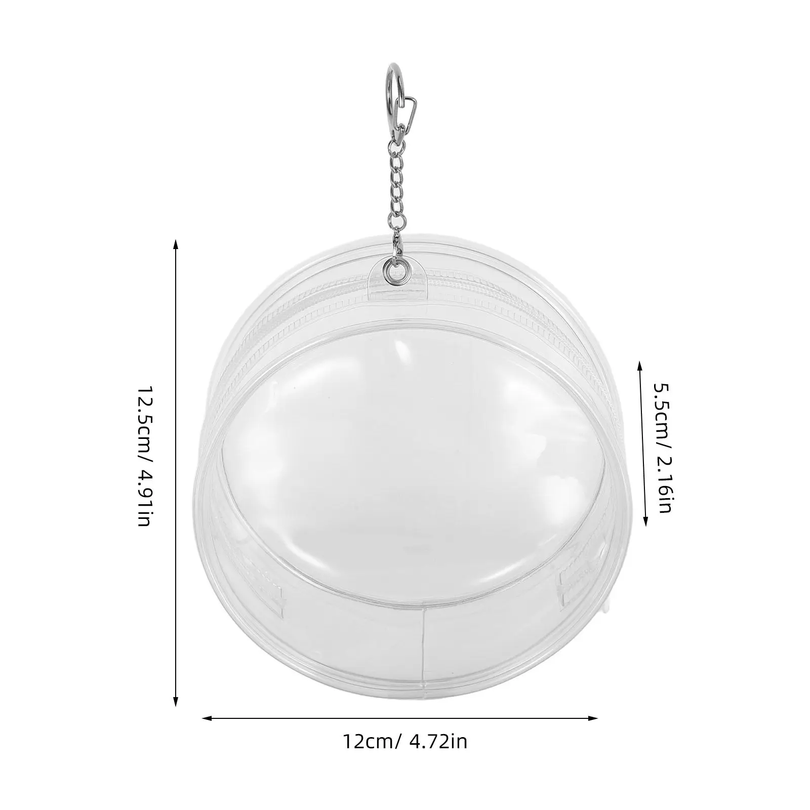 PVC Clear Figure Display Case Hanging Organizer Small Storage Bag Portable Carrying Case Keychain Collector PVC Toy Storage Bags
