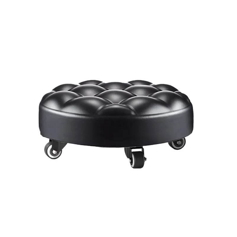 Foldable Rolling Stool for Home Use Small Height Adjustable Footstool for Grouting Cleaning Sofa Seating Minimalist Creative