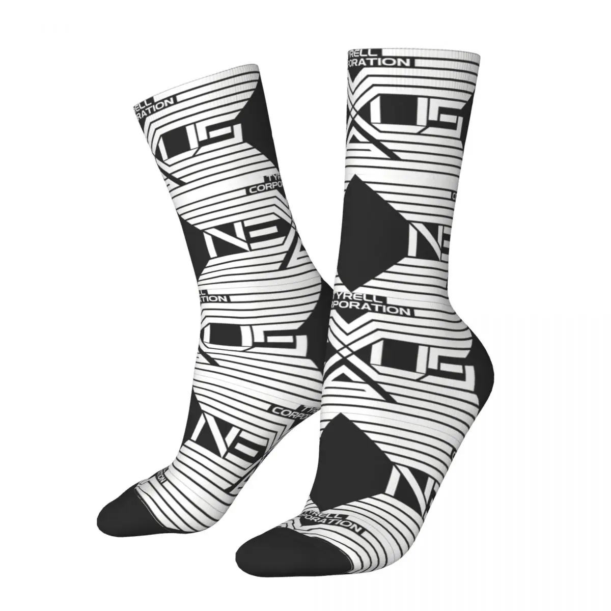 Crazy compression Impressive Sock for Men Harajuku Tyrell Corporations Quality Pattern Crew Sock Casual