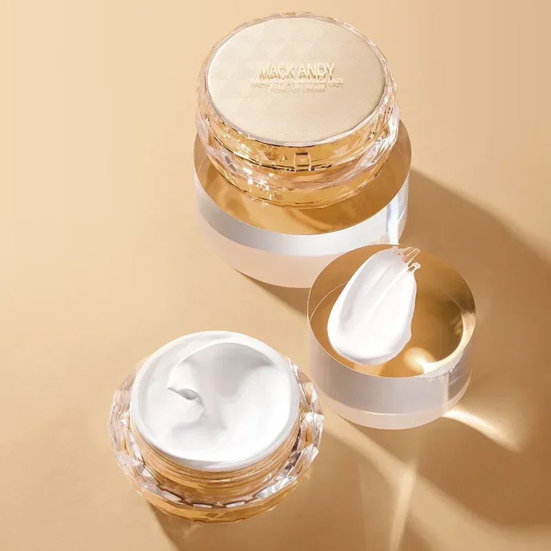 Mackandy Lazy Face Cream 50g Concealer Whitening Cream Brighten Skin Color Natural Nude Makeup Primer Cosmetics Rare Beauty