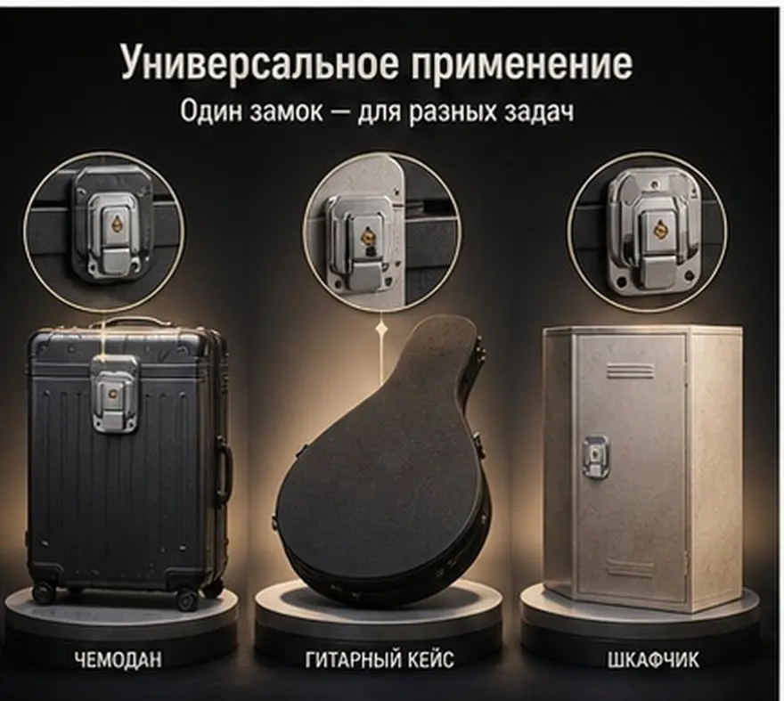 Suitcase Lock Hasp Metal Toggle Latch Compact Locking Latch for Suitcase Travel Bag Guitar Case Vintage Jewelry Box Buckle