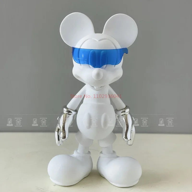 30cm  Disney Light Luxury Creative Glasses Mickey Resin Decorative Cartoon Decorations Christmas, Valentine's Day Gifts