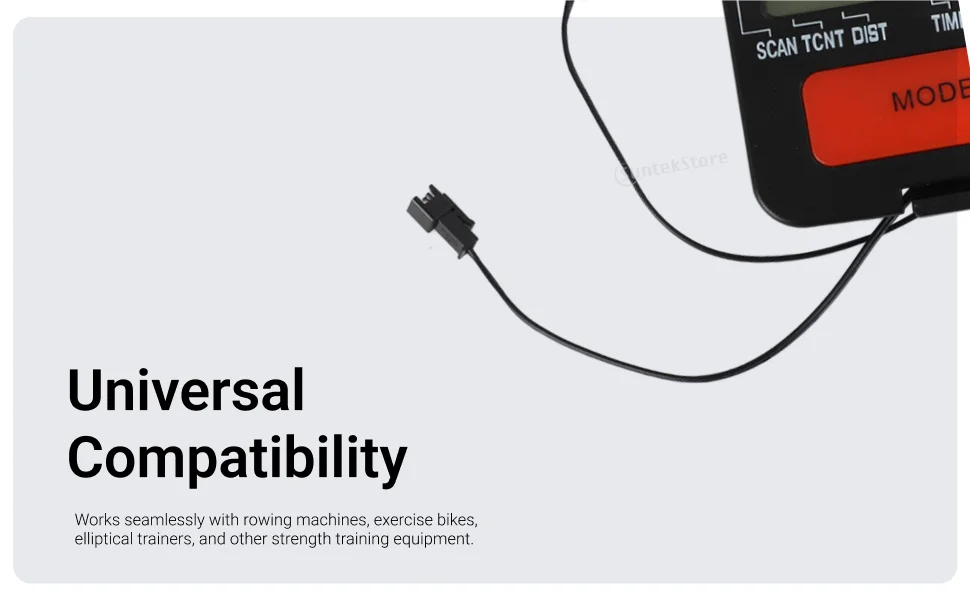 Contador de máquina de remo, máquina de gimnasio estable, contador Digital para bicicleta estacionaria, aparato de entrenamiento de fuerza, dispositivo de remo, entrenamiento