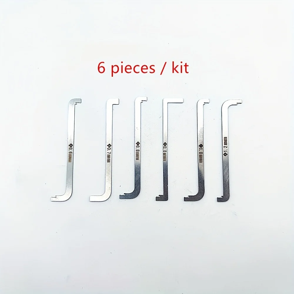 pratico strumento per fabbro di alta qualità 6 pezzi/kit strumento di tornitura sostitutivo/utensile per chiave di tensione a doppia testa