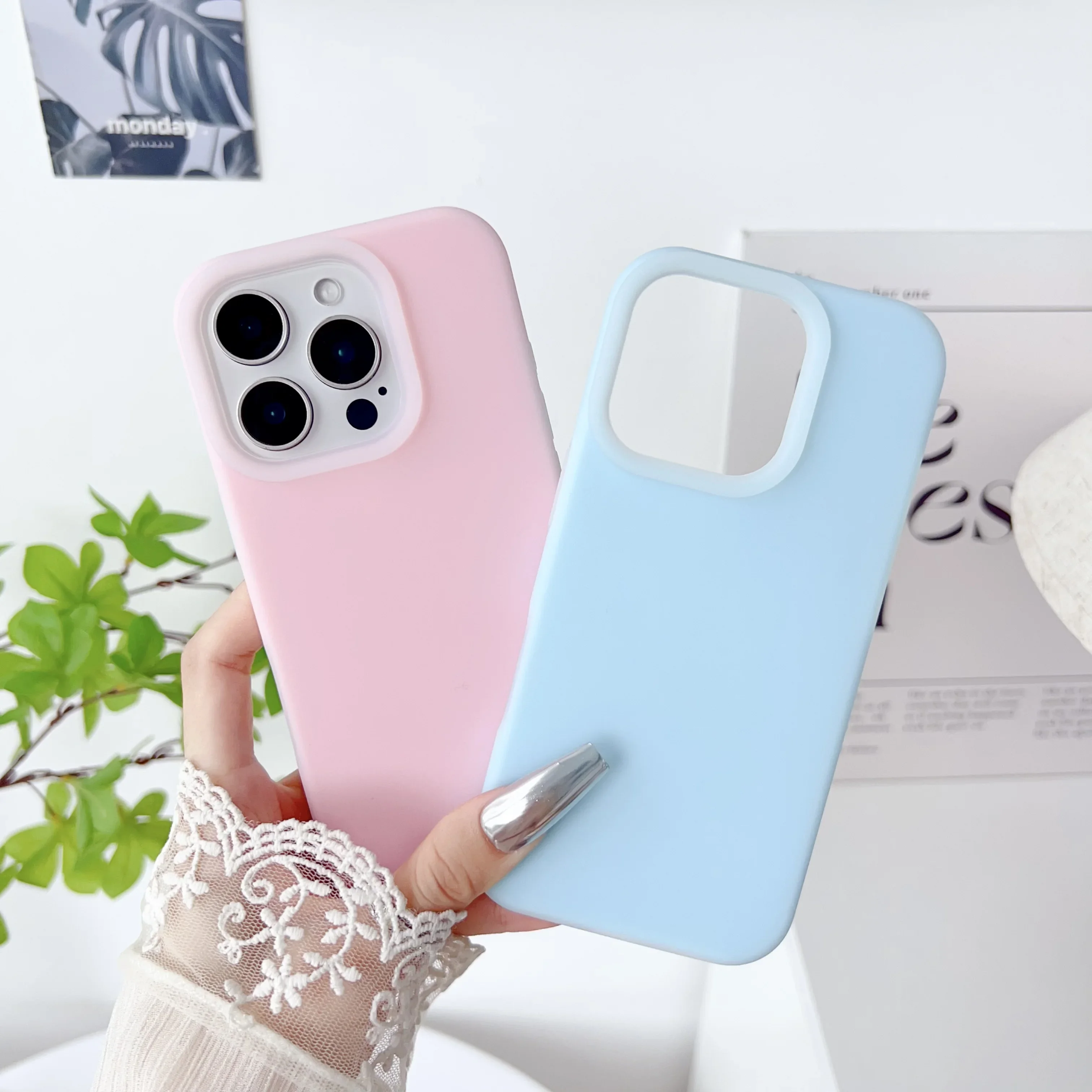 For iPhone 13 14 15 16 Pro Max Case Luxury Liquid Jelly Silicone Phone Case for iPhone 11 12 Pro Max 14 15 Plus Protection Cover