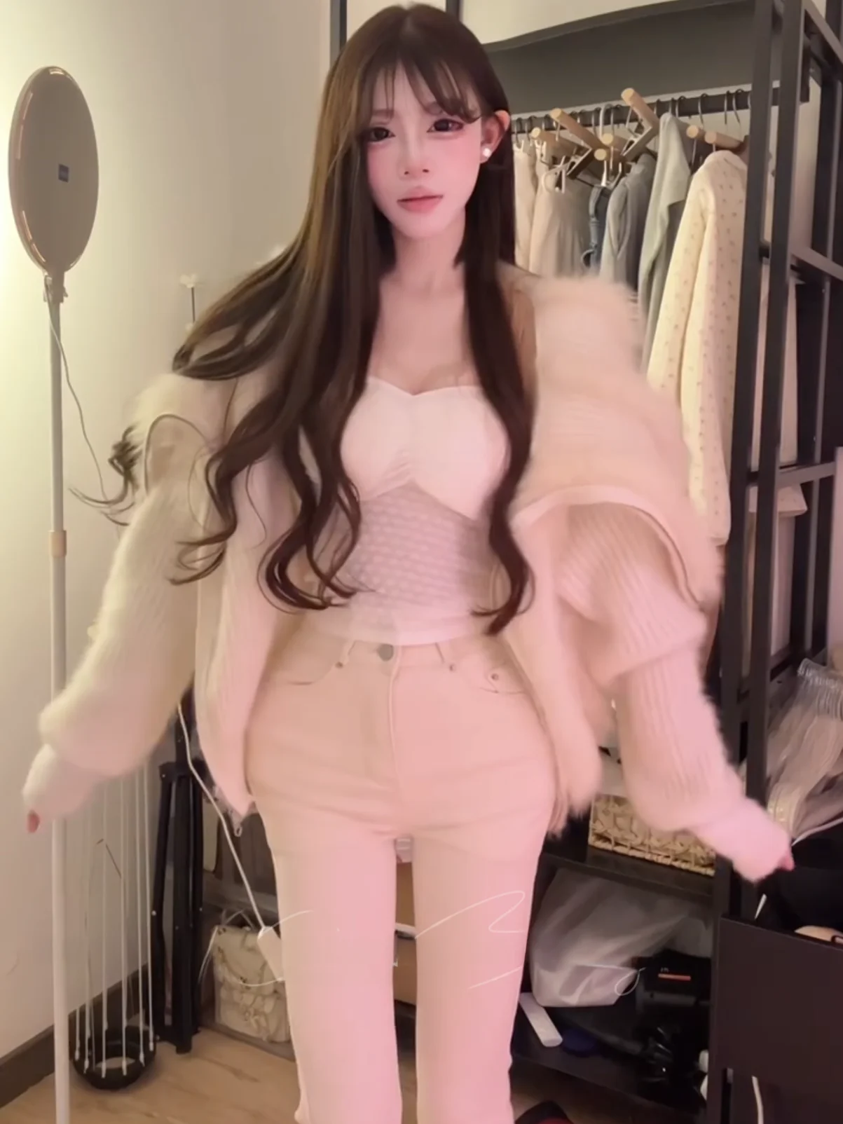 

Женские джинсы с высокой талией, расклешенные, эластичные, утягивающие, с эффектом подтяжки ягодиц, белые, универсальные, длинные брюки из хлопкового стрейч-денима Pure Desire Dai