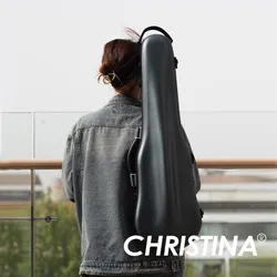 CHRISTINA Ultralight Violin Case Dark Grey Blue 4/4-3/4 Size Adjustable NEW Composite Material Fashion Style Violin Box