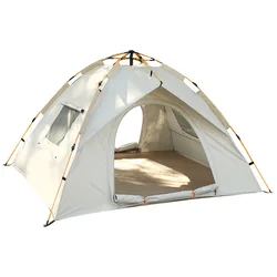 Tent Outdoor Camping Beach Fully Automatic Quick Opening Portable Folding Thickened Silver Glue Coating Rainproof Spot