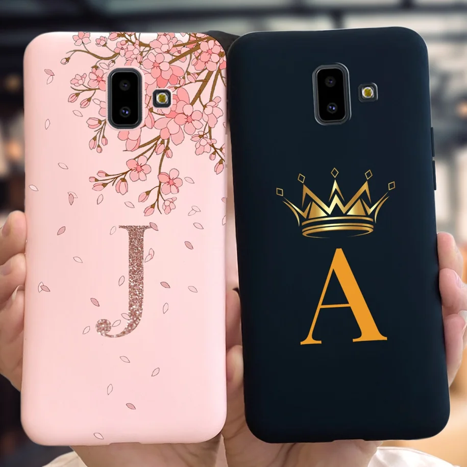 Cute Letters Case For Samsung Galaxy J6 J6+ 2018 Phone Cover Soft Silicone Bumper For Samsung J6 Plus J610F J610F J600F J 6 Capa