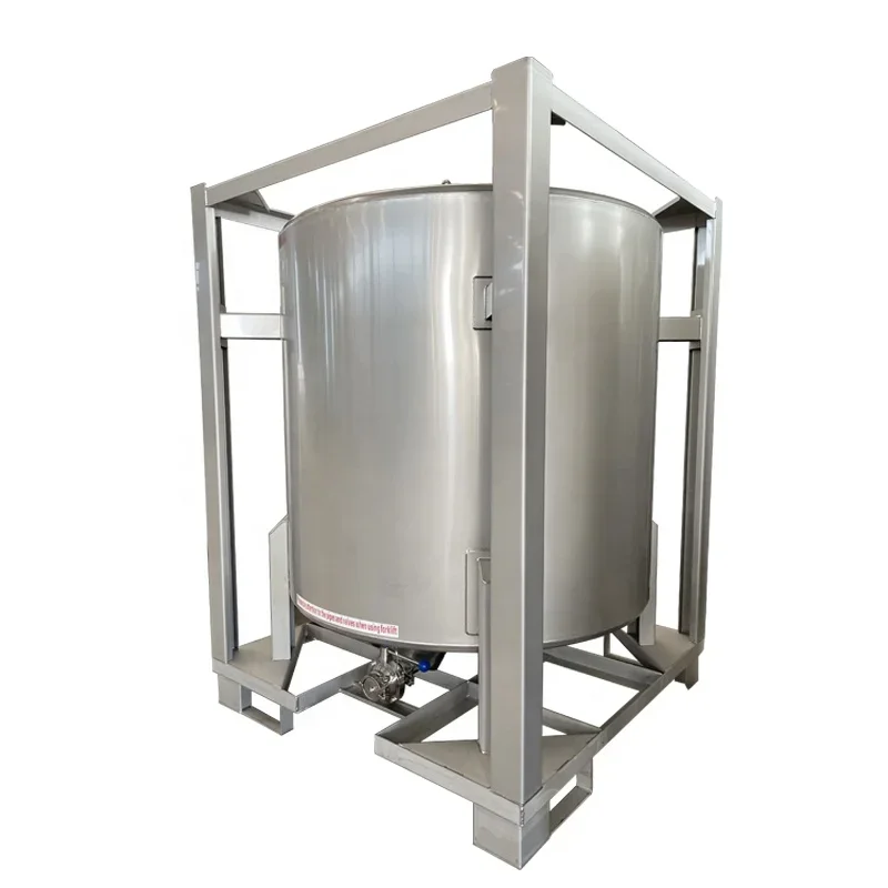 Stainless steel 1000L taper bottom water storage tank